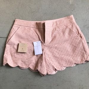 Club Monaco Amber scalloped shorts in size 0